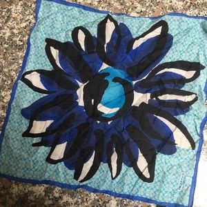 Coach necktie/ scarf/ bandana with flower